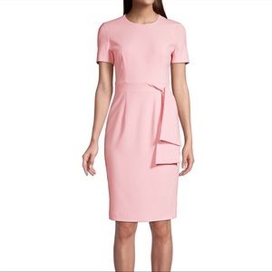 Black Halo Harbor Side Tie Sheath Dress in Ice Pink SZ 10 NWT